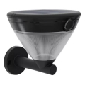 Philips - LED соларна стенна лампа със сензор KYNA LED/3,8W/3,7V 800 mAh 2700K IP44 черна