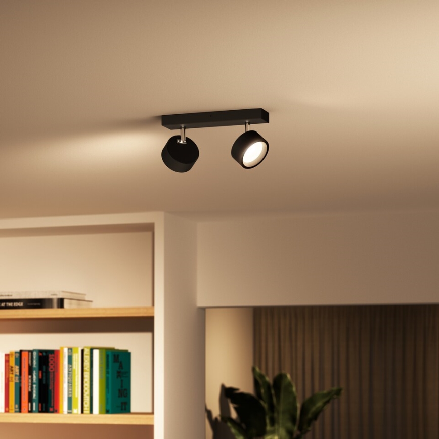 Philips - LED Спот 2xLED/5,5W/230V черен