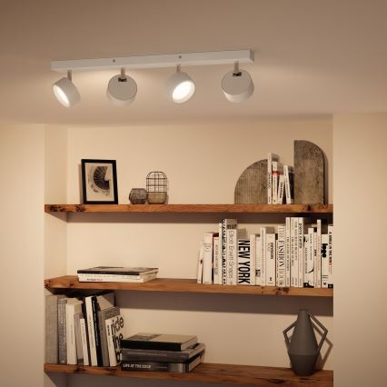 Philips - LED Спот 4xLED/5,5W/230V бял