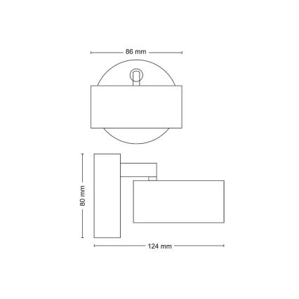 Philips - LED Спот LED/5,5W/230V бял