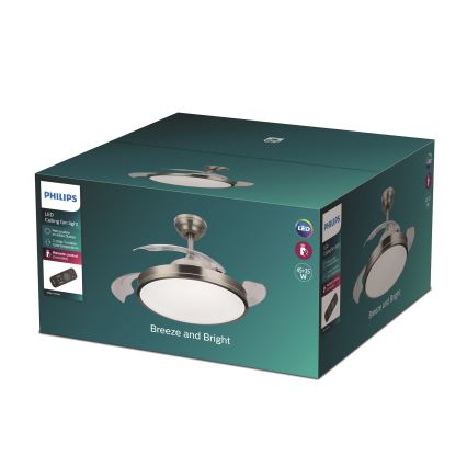 Philips - LED Таванен вентилатор LED/35W/230V 5500/4000/2700K + дистанционно