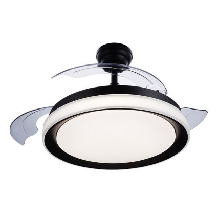 Philips - LED Таванен вентилатор LED/35W/230V 5500/4000/3000K черен + дистанционно