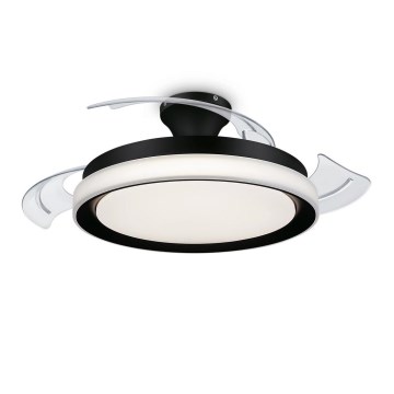 Philips - LED таванно осветително тяло с вентилатор BLISS LED/35W/230V 5500/4000/2700K черно + дистанционно управление