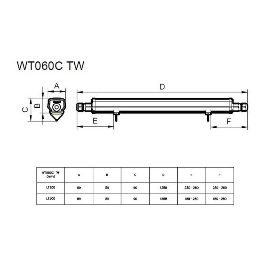 Philips - LED Техническа флуоресцентна лампа LED / 30W / 230V IP66