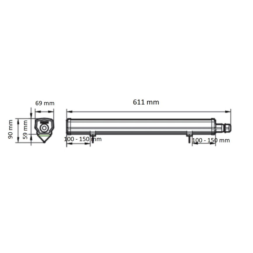 Philips - LED техническо тръбно осветително тяло LEDINAIRE LED/15W/230V 60 cm IP66