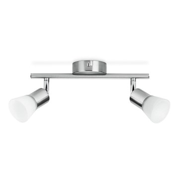 Philips - LED точково осветително тяло 2xLED/4,3W/230V мат хром