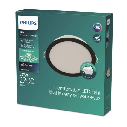 Philips - LED вградено таванно осветително тяло MESON LED/20W/230V 4000K