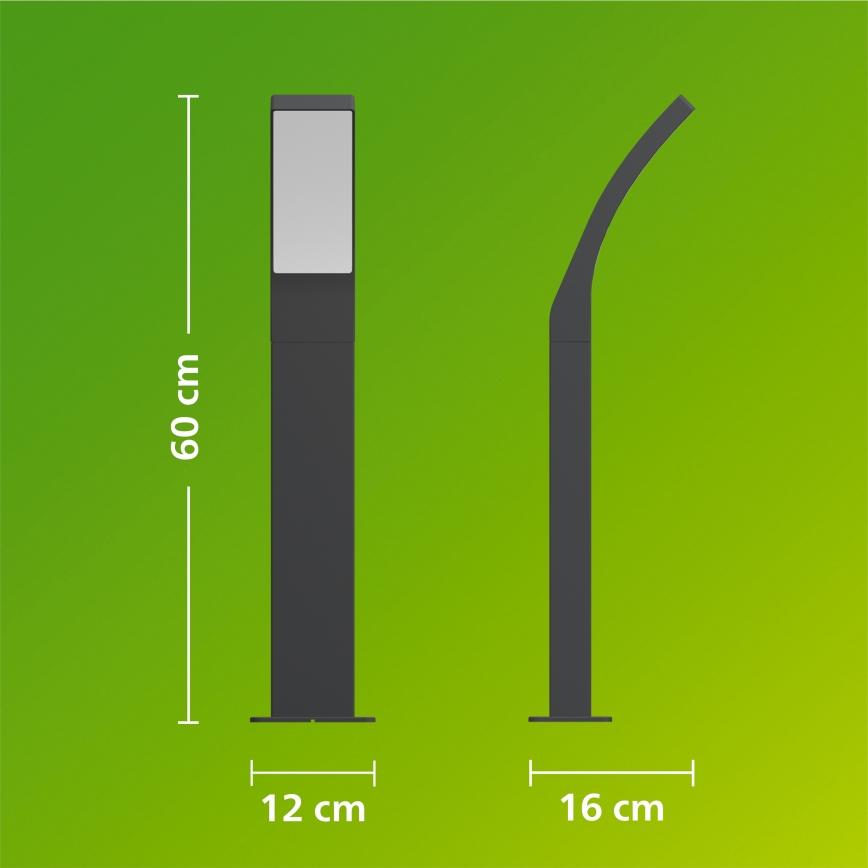 Philips - LED външна лампа SPLAY LED/4,3W/230V 2700K 60 cm IP44