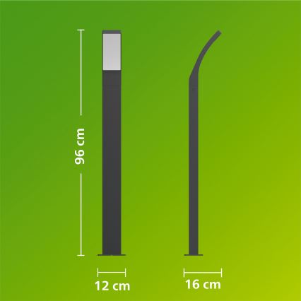 Philips - LED Външна лампа SPLAY LED/4,3W/230V 2700K 96 cm IP44