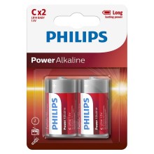 Philips LR14P2B/10 - 2 бр. Алкална батерия C POWER ALKALINE 1,5V 7200mAh