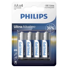 Philips LR6E4B/10 - 4 бр. Алкална батерия AA ULTRA ALKALINE 1,5V 2800mAh