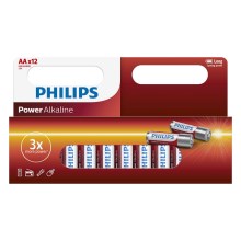 Philips LR6P12W/10 - 12 бр. Алкална батерия AA POWER ALKALINE 1,5V 2600mAh