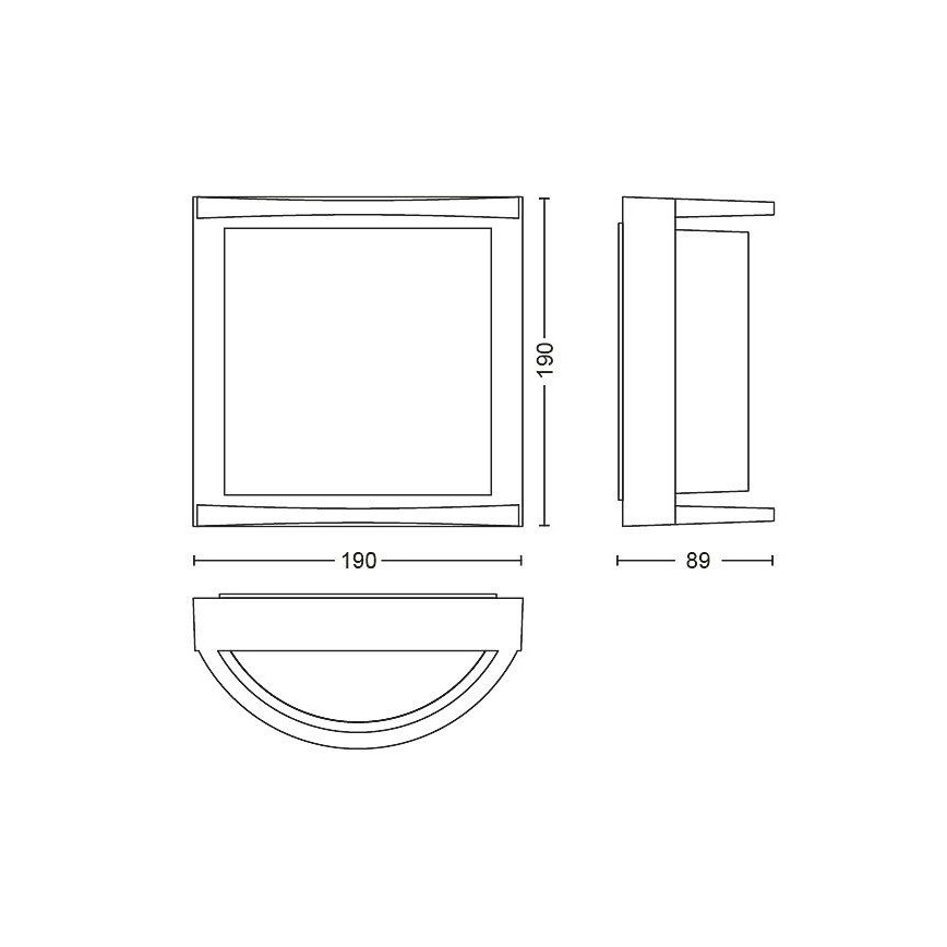 Philips Massive - LED Екстериорен аплик LED/12W/230V IP44
