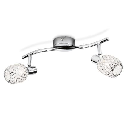 Philips Massive - Точково осветително тяло 2xG9/28W/230V лъскав хром