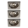 Philips Massive 59323/17/PN - КОМПЛЕКТ 3x Лампа за баня QUARTZ 1xGU10/50W/230V