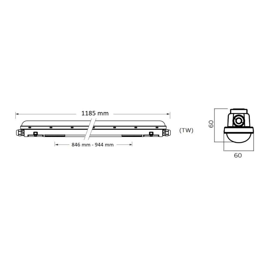 Philips Pila - LED техническо тръбно осветително тяло LED/40W/230V 120 cm IP65