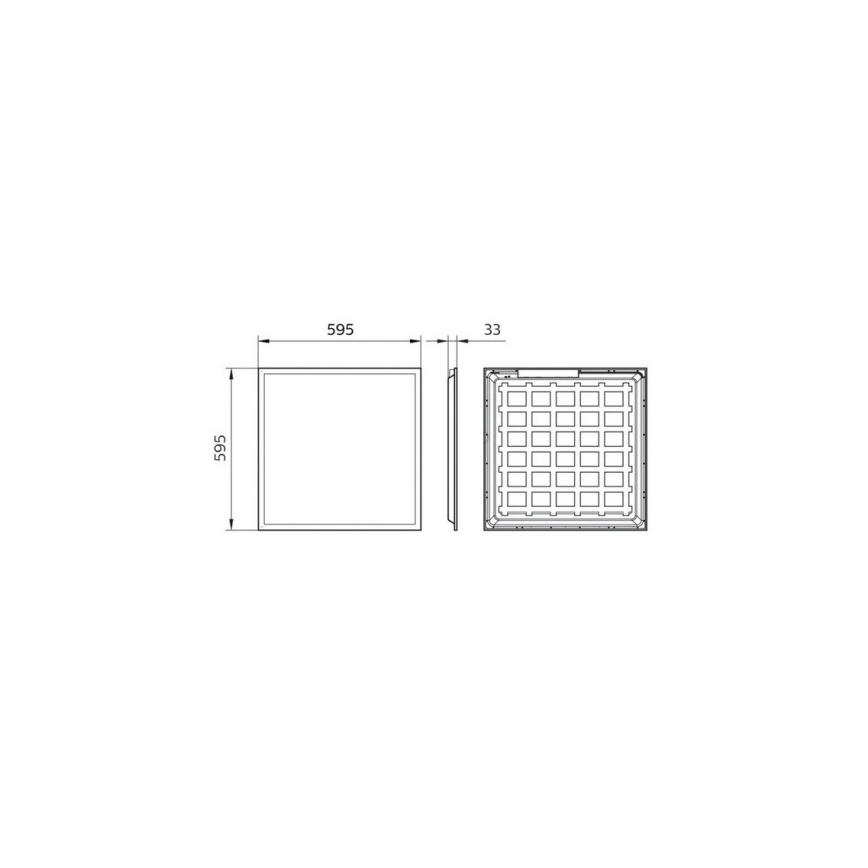 Philips Pila - Вграден LED панел LED/40W/230V 60x60 см UGR19
