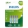 Philips R03B4RTU10/10 - 4 бр. Акумулаторна батерия AAA NiMH/1,2V/1000 mAh