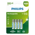 Philips R03B4RTU10/10 - 4 бр. акумулаторни батерии AAA NiMH/1,2V/1000 mAh
