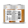 Philips R20L2F/10 - 2 бр. Цинков хлориден акумулатор D LONGLIFE 1,5V 5000mAh