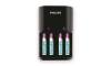 Philips SCB1450NB/12 - Зарядно за батерии MULTILIFE 4xAAA 800 mAh 230V