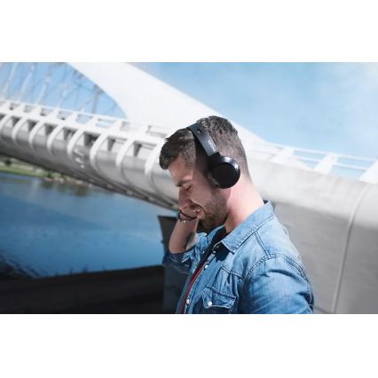 Philips SHB3075BK/00 - Безжични слушалки с Bluetooth BASS черни