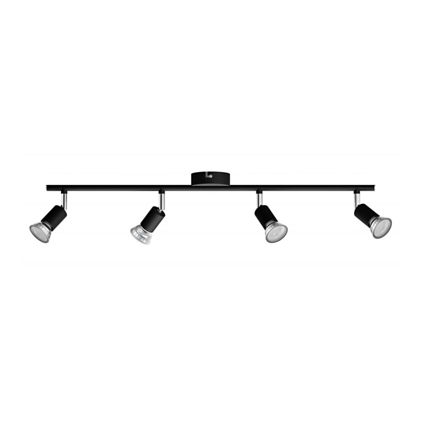 Philips - Спот 4xGU10/50W/230V черен