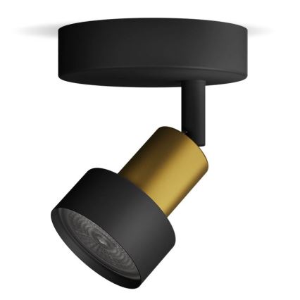 Philips - Спот CONDUIT 1xGU10/5W/230V черен/месинг