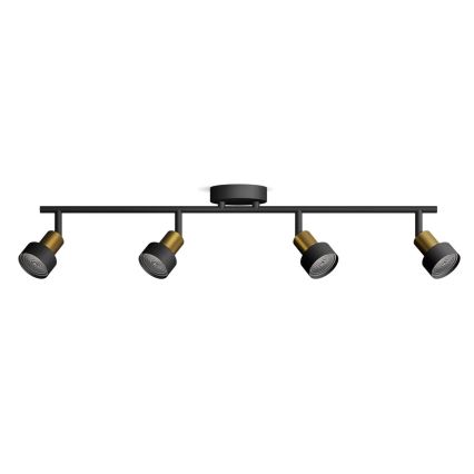 Philips - Спот CONDUIT 4xGU10/5W/230V черен/месинг