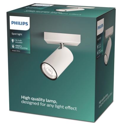 Philips - Спот KOSIPO 1xGU10/5,5W/230V бял