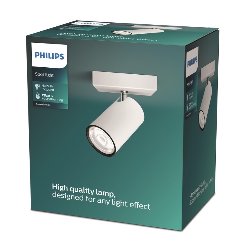Philips - Спот KOSIPO 1xGU10/5,5W/230V бял