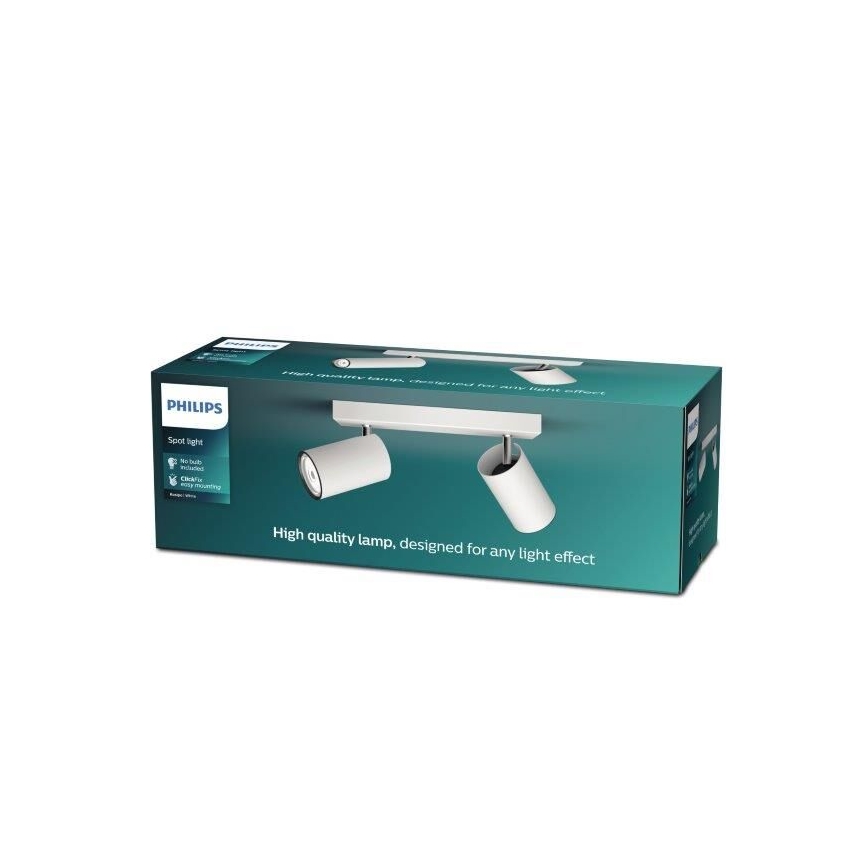 Philips - Спот KOSIPO 2xGU10/5,5W/230V бял