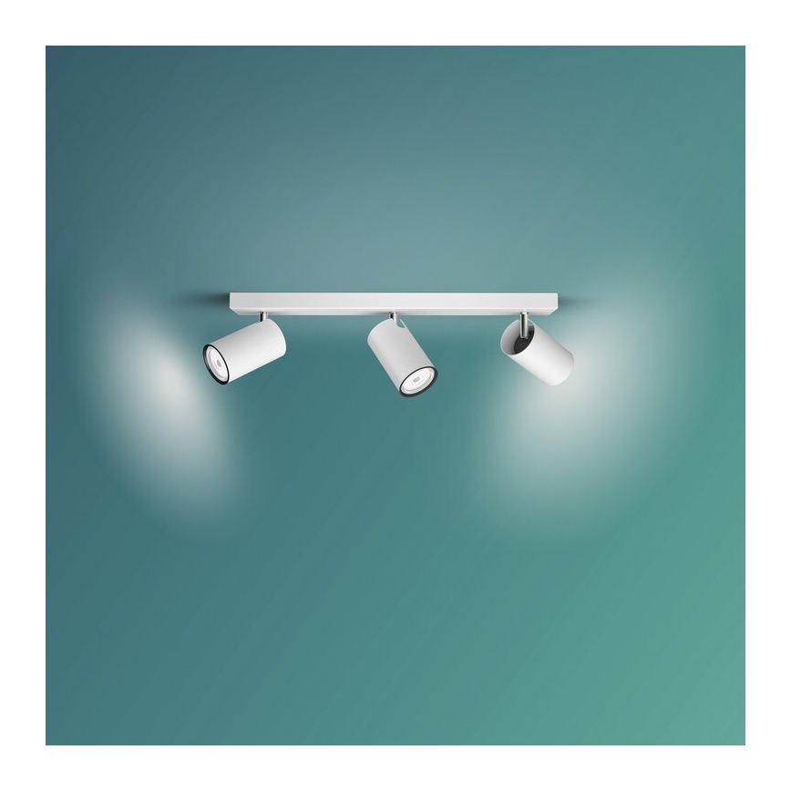 Philips - Спот KOSIPO 3xGU10/5,5W/230V бял