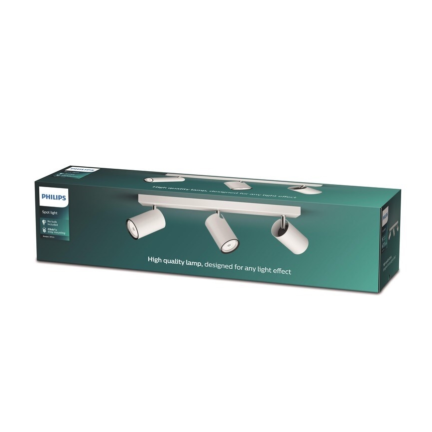 Philips - Спот KOSIPO 3xGU10/5,5W/230V бял