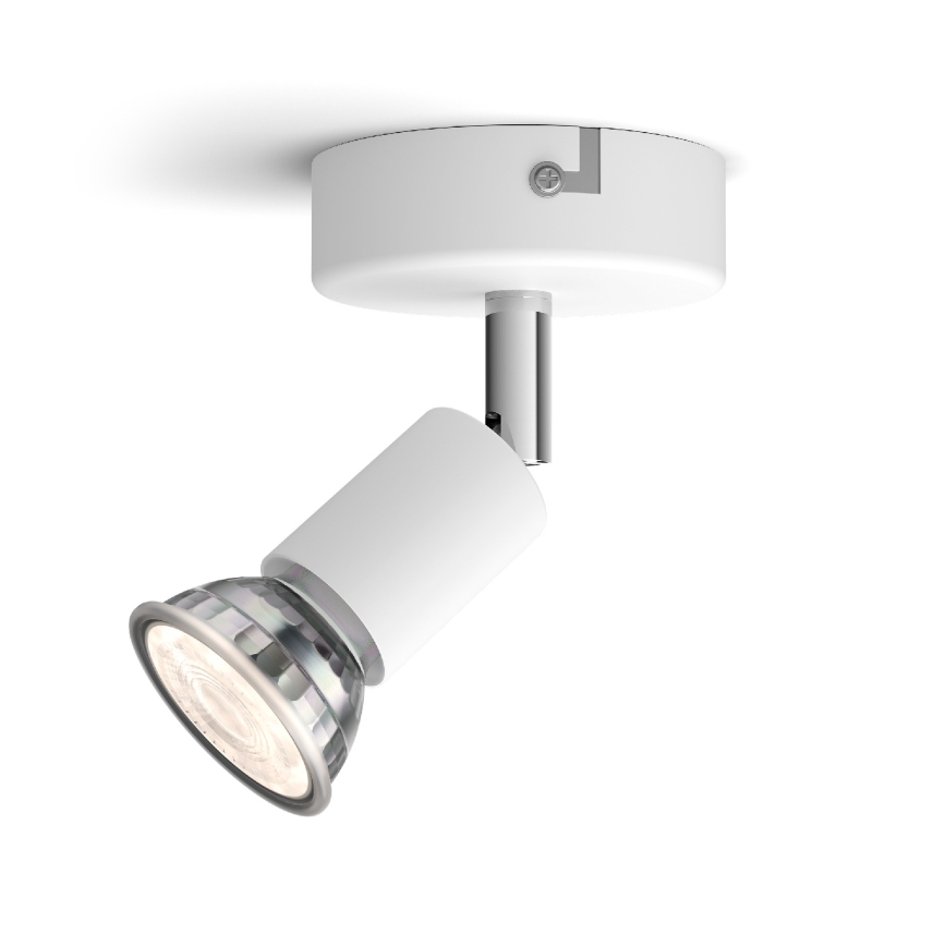 Philips - Спот 1xGU10/50W/230V бял