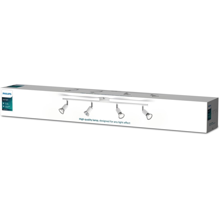 Philips - Спот 4xGU10/50W/230V бял