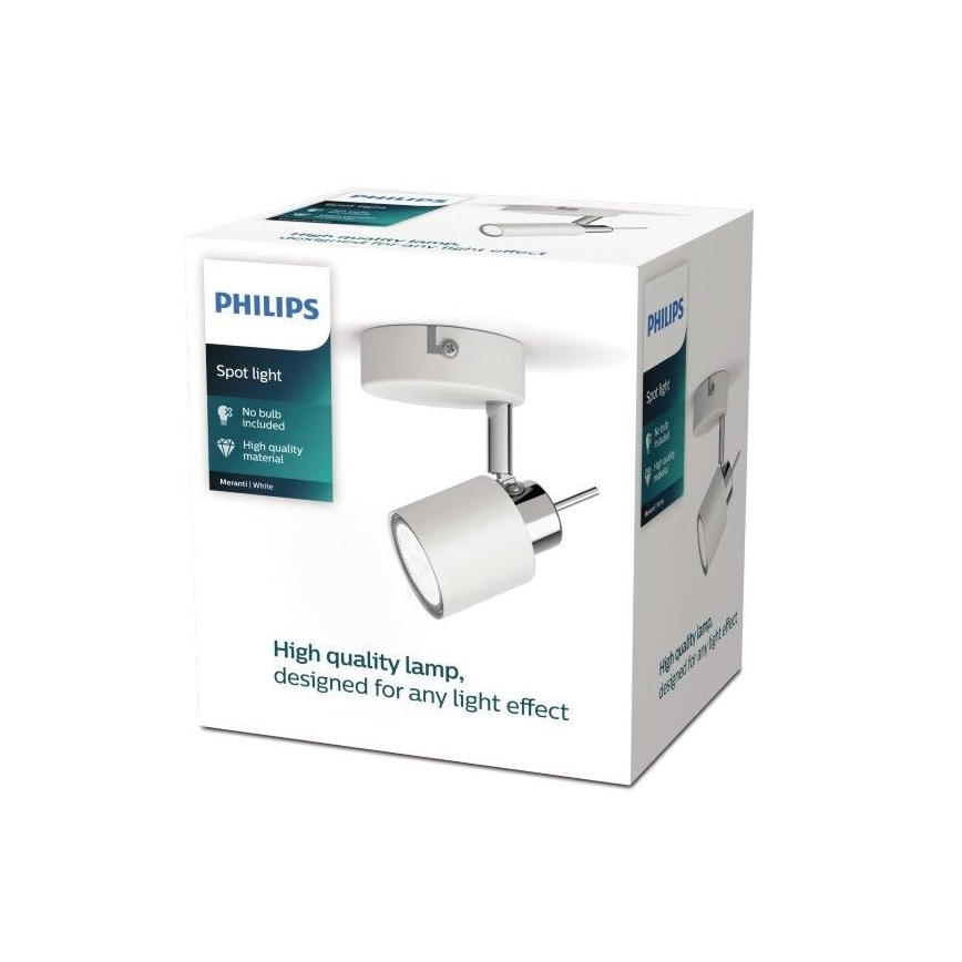 Philips - Спот 1xGU10/35W/230V бял