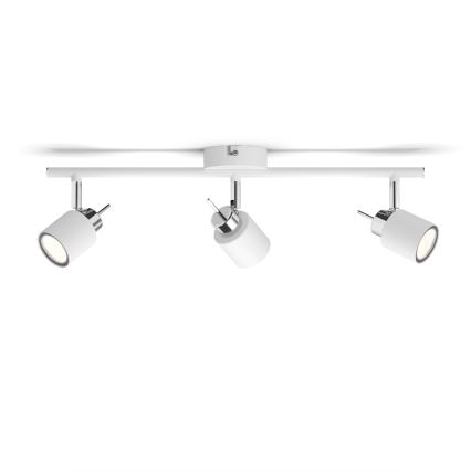 Philips - Спот 3xGU10/35W/230V бял