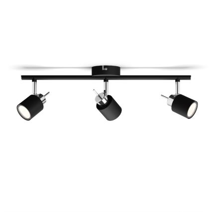 Philips - Спот 3xGU10/35W/230V черен