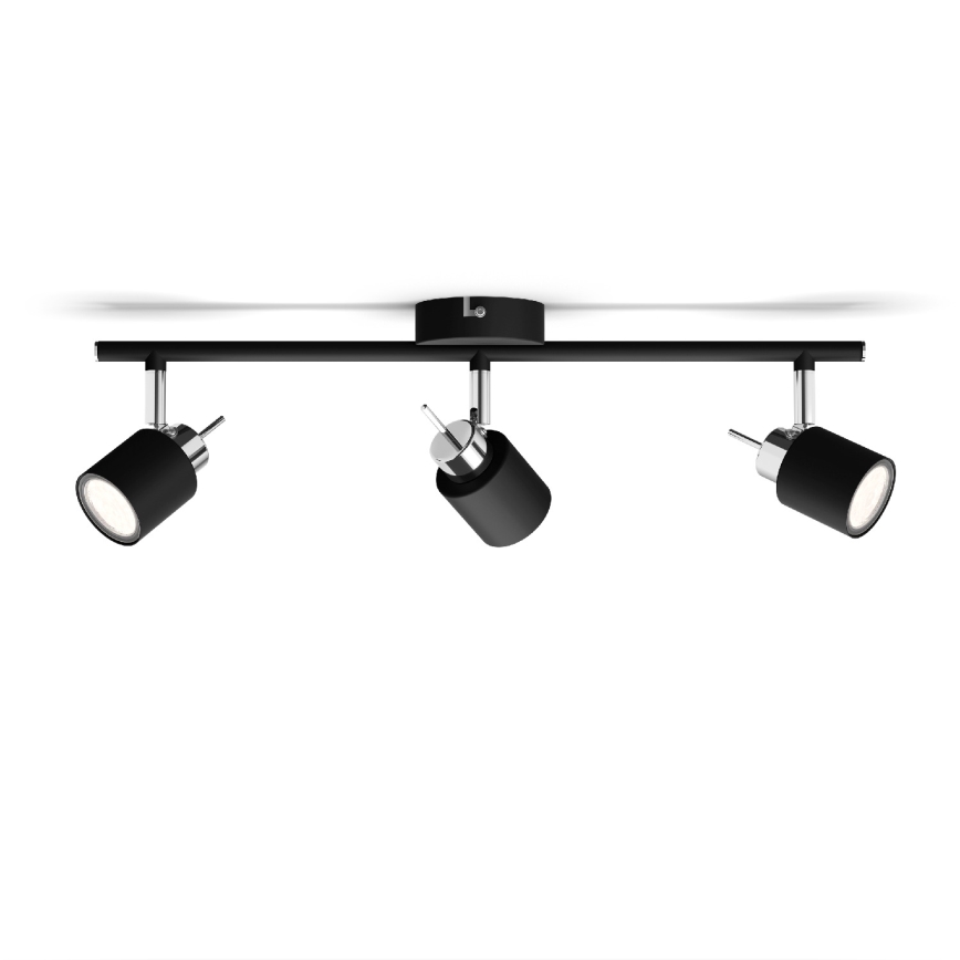 Philips - Спот 3xGU10/35W/230V черен