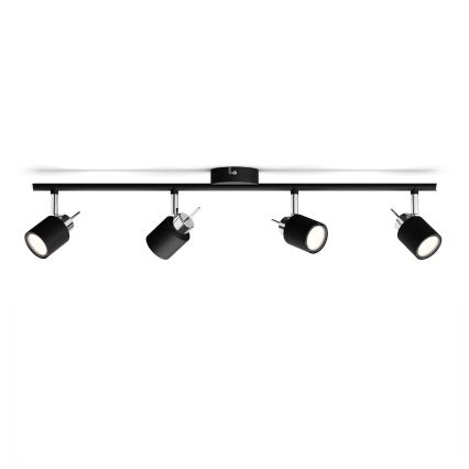 Philips - Спот 4xGU10/35W/230V черен