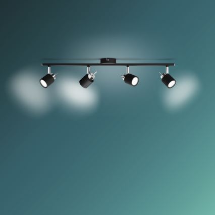 Philips - Спот 4xGU10/35W/230V черен