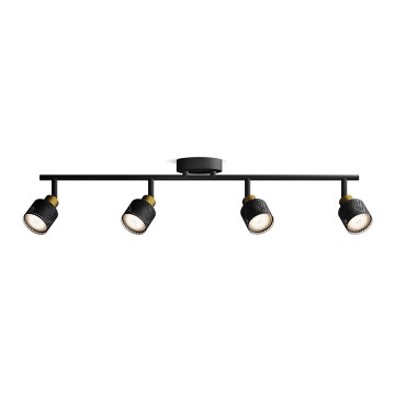 Philips - Спот NIALL 4xGU10/5W/230V черен/месинг