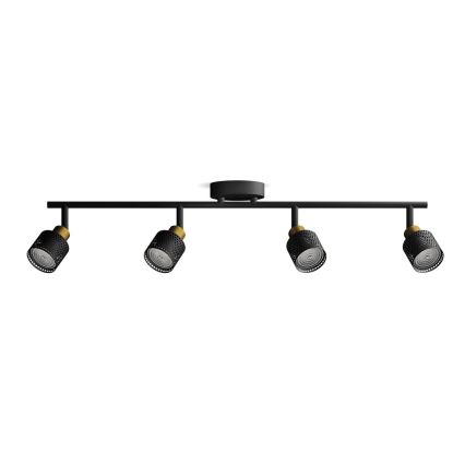 Philips - Спот NIALL 4xGU10/5W/230V черен/месинг