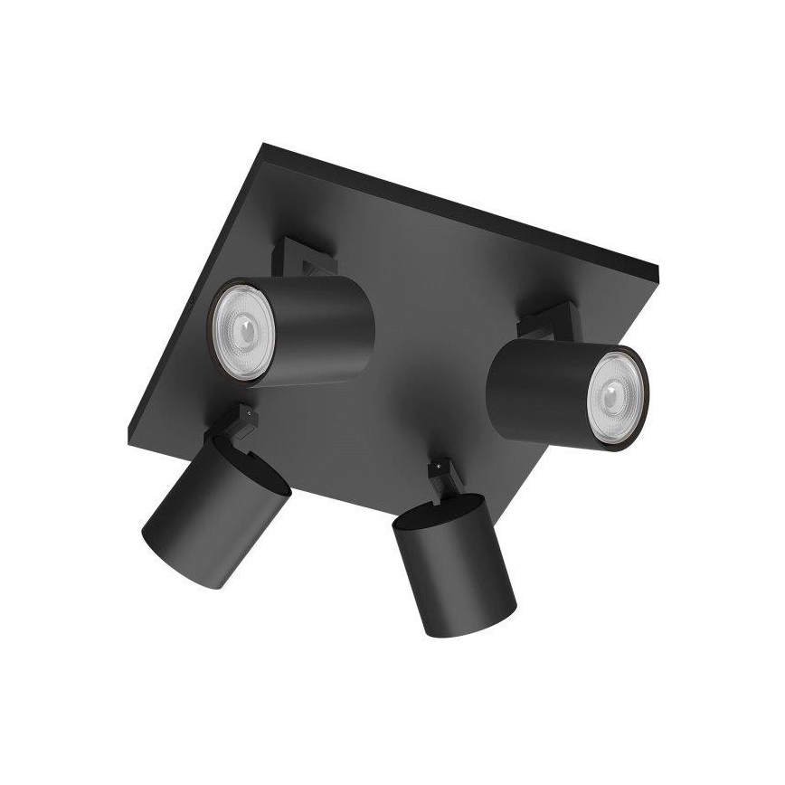 Philips - Спот 4xGU10/20W/230V черен