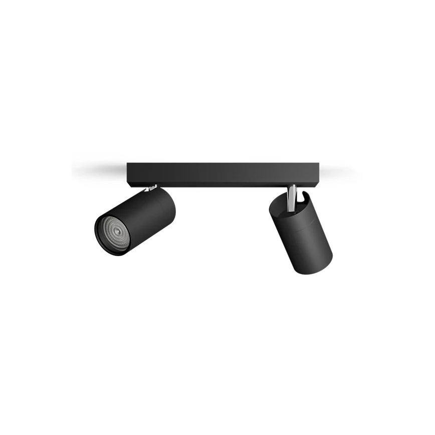 Philips - Спот за баня IDRIS 2xGU10/5W/230V IP44 черен