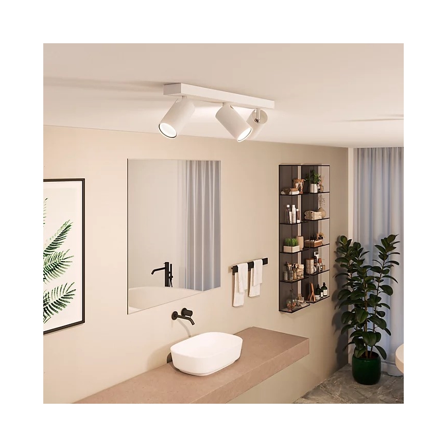Philips - Спот за баня IDRIS 3xGU10/5W/230V IP44 бял
