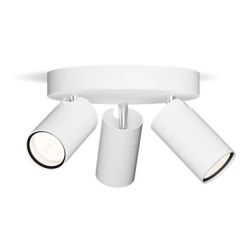 Philips - Спот за баня IDRIS 3xGU10/5W/230V IP44 бял