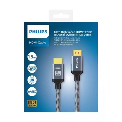 Philips SWV9115/10 - HDMI кабел 1,5 м сив