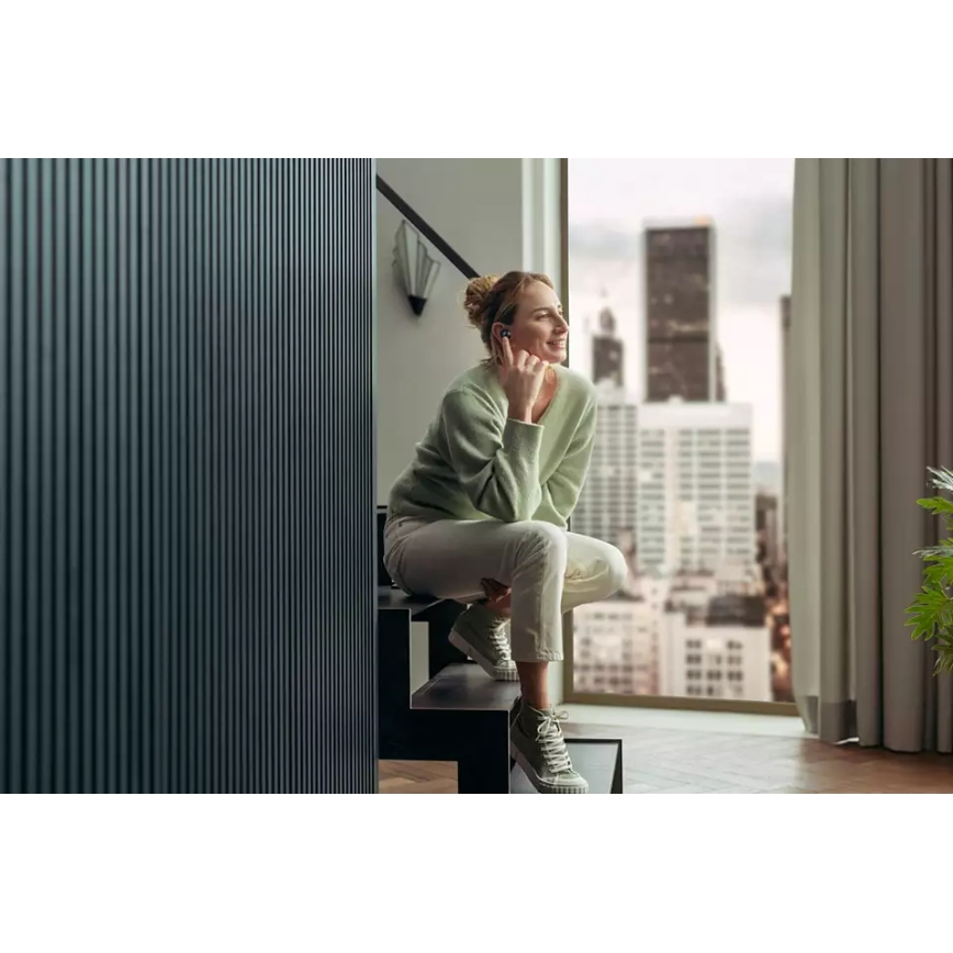 Philips TAT8505BK/00 - Безжични слушалки IPX4 2x 55 mAh + 560 mAh черни